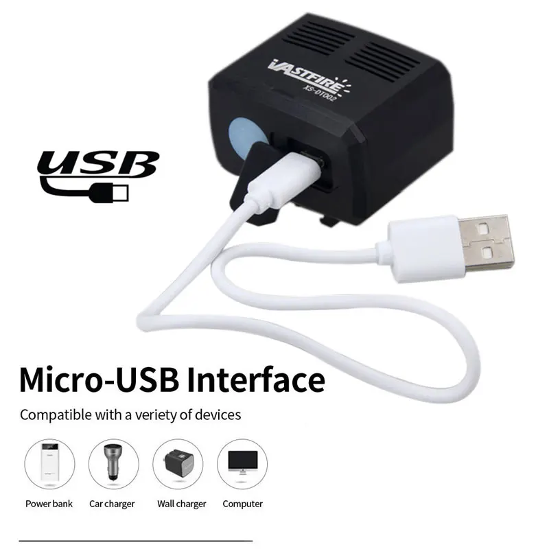 Мини Алюминиевый USB Перезаряжаемый передний велосипедный светильник 2X XM L T6