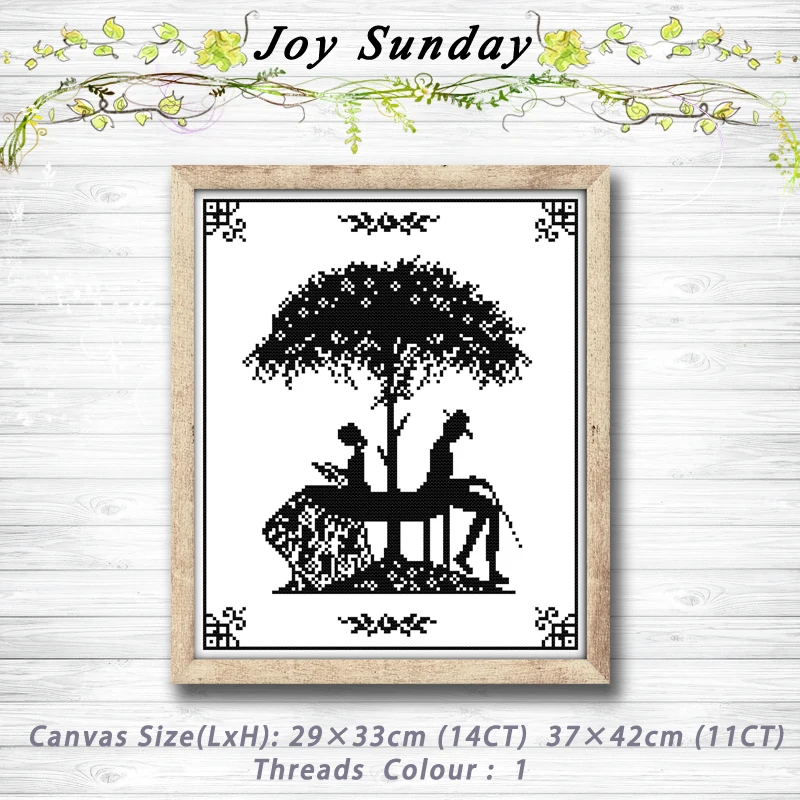 

Black and white characte painting dmc 14CT 11CT counted cross stitch kits embroidery set Needlework Set chinese cross stitch