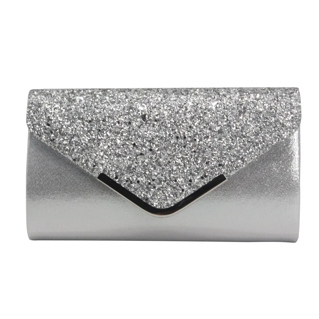 

Fashion Women Sequins Leather Bag Cocktail Party Bag Chain Phone Bag Evening Shoulder Female Top-handle Bags Small Tote Purse