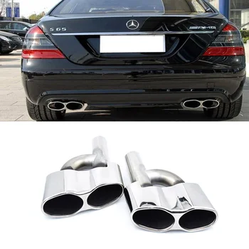 

One pair of Car Rear Stainless Steel Exhaust pipe Muffler Tips fit for 08-13 year W221 S Class S350,S320,S500,S600,S65 car tips