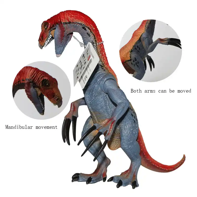jurassic dinosaurs models plastic therizinosaurus animal action