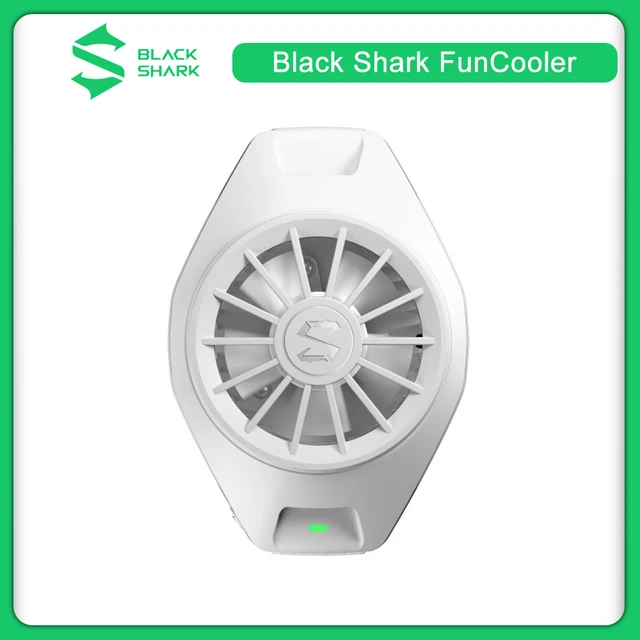 Tubarão preto original ventilador de refrigeração voltar clipe tipo c baixo mini irradiando dispositivo super bluetooth compatibilidade app para ios/android