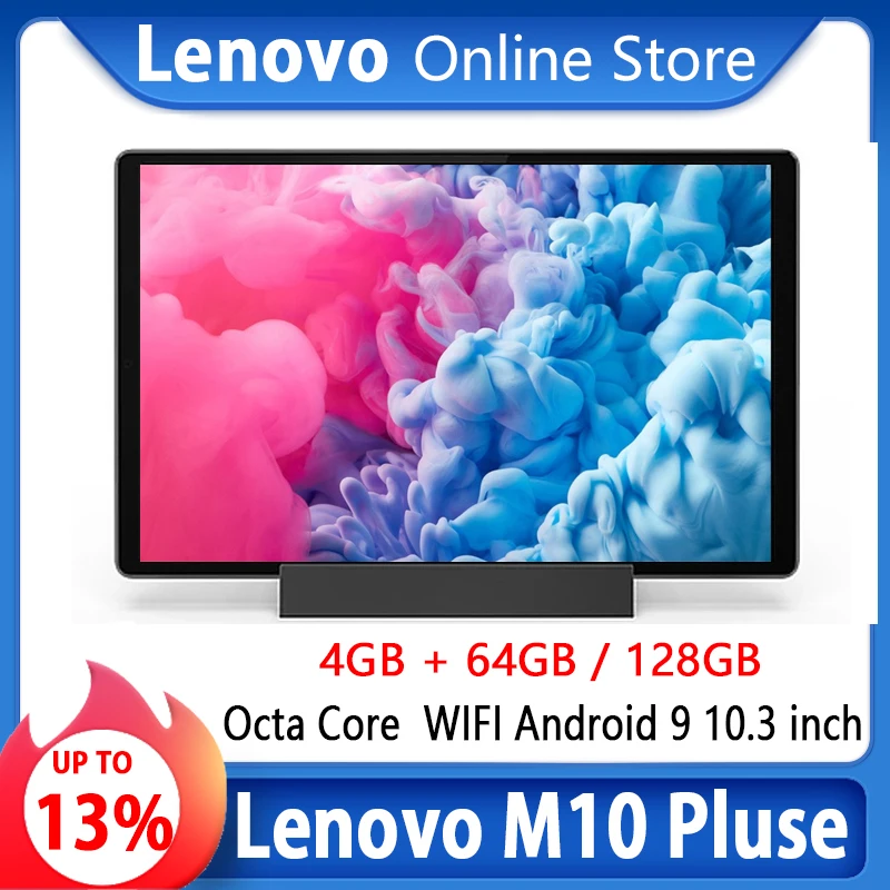 Lenovo-Tableta de 4 GB de RAM, tablet MediaTek P22T, procesador Octa core, memoria de 4 GB de RAM, 64 GB de ROM, WIFI de 10.3 pulgadas, Android 9, dispositivo electrónico portátil TDDI FHD de 10 puntos de contacto