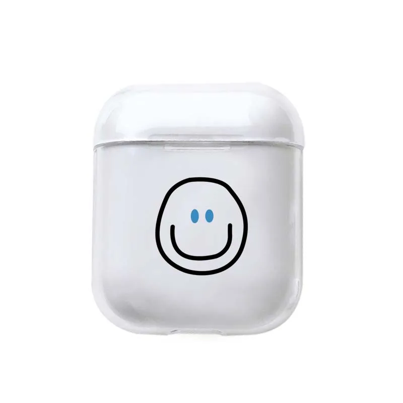 Style 19 Милый прозрачный жесткий чехол для Apple Airpods 2, чехол, модные аксессуары для наушников, защитный чехол airpod для air pods, чехол - Цвет: Style 19