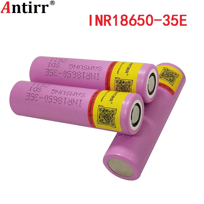inr18650 35e для samsung 18650 3500 мА/ч, 13A разрядки INR18650 35E 18650 Батарея li-ion 3,7 v аккумуляторная Батарея