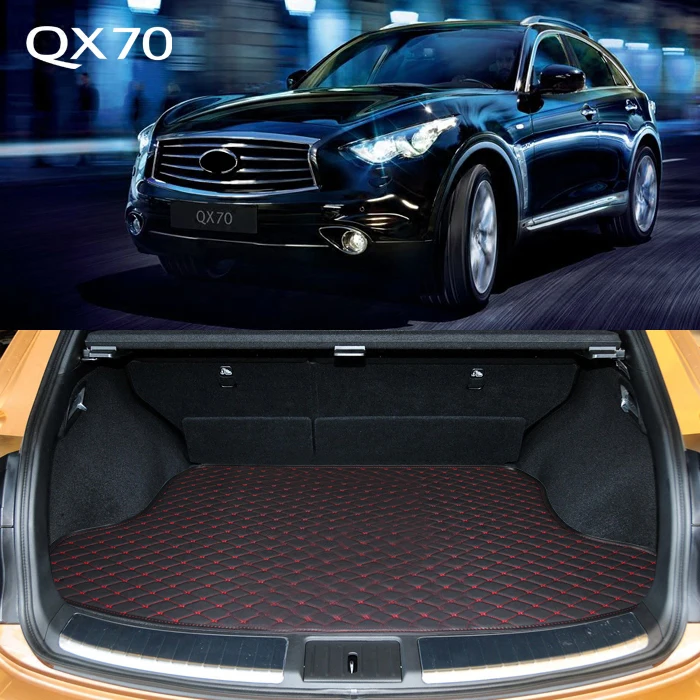 Кожаный коврик Lsrtw2017 для багажника автомобиля груза Infiniti Qx70 2013 2014 2015 2016 2017 ковер