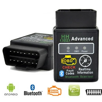 ELM327 автомобильный HH ODB ODB2 усовершенствованный Bluetooth Автомобильный диагностический сканер ELM327 OBD2 ELM327 сканер ELM327 Bluetooth ELM327 автомобильный HH ODB ODB2 усовершенствованный Bluetooth Автомобильный диагностический сканер ELM327 OBD2 ELM327 сканер ELM327 Bluetooth