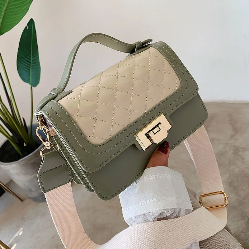 

New Korean version of foreign-style handbag with one shoulder bag and stylish diagonal small square bag