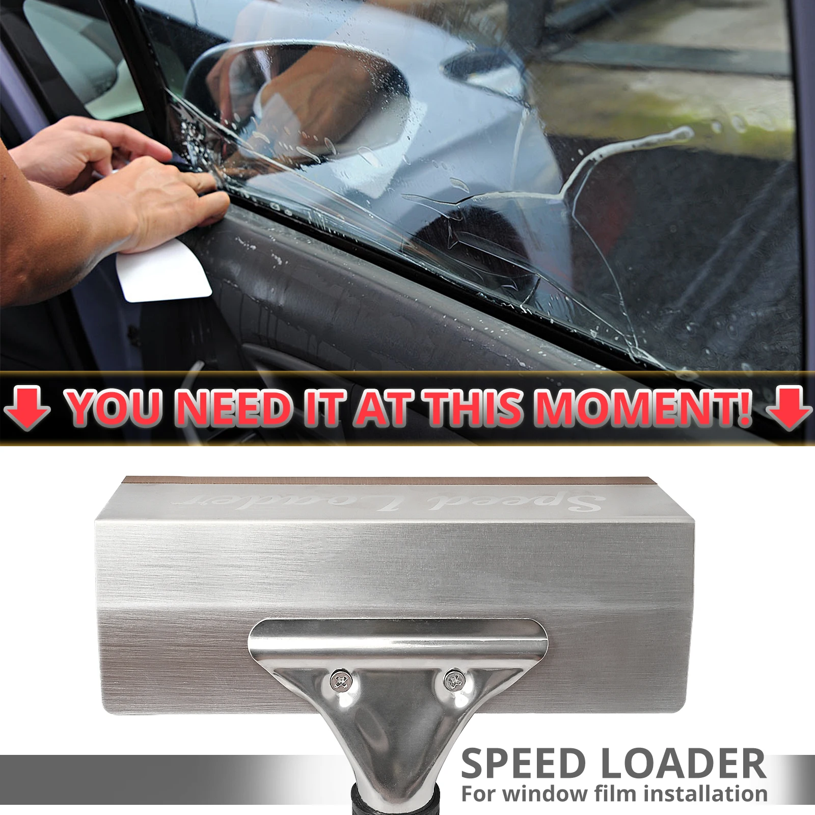 EHDIS 6.5/13Inch Window Film Squeegee Tool Speed Loader Carbon Fiber Vinyl Wrap Aid Accessory Car Cleaning Tucking Tint Scraper