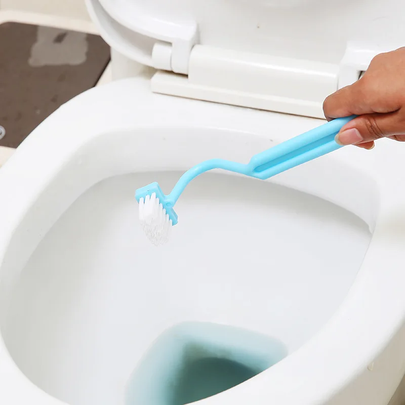 Toilet-Cleaning-Brush Cleaning-Accessories Bathroom Handle-Scrubber 1pcs Curved Portable