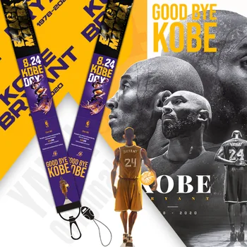 

Kobe Bryant Memorial Neck Strap Lanyard for keys ID Card Phone Straps USB Badge holder DIY Neck Strap Hang Rope Lariat Lanyards