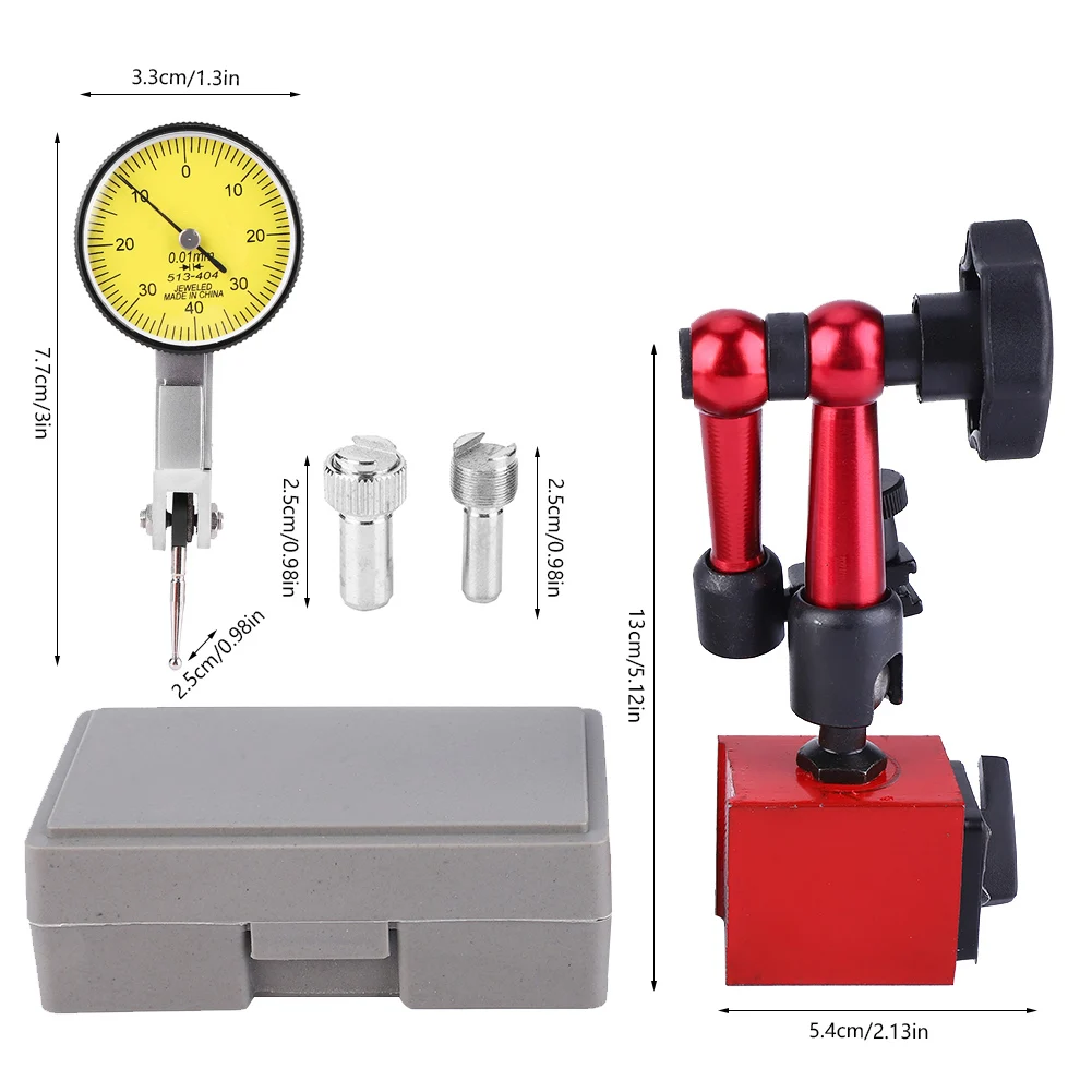 0 ~ 0,8 мм Высокоточный измерительный индикатор с рычагом для многократного использования рычажный Калибр измерительный инструмент