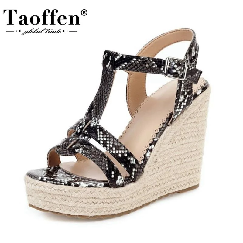 snakeskin sandals wedge