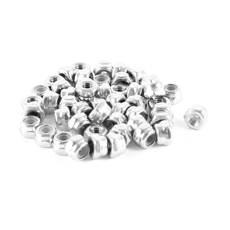 Fashion50 pieces stainless steel 304hc hex self-locking nut M2.5 A2-70 | Обустройство дома