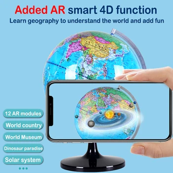 

HOT SALE Children's AR Globe Glowing constellation teaching version student special desk lamp globe three dimensional ornament