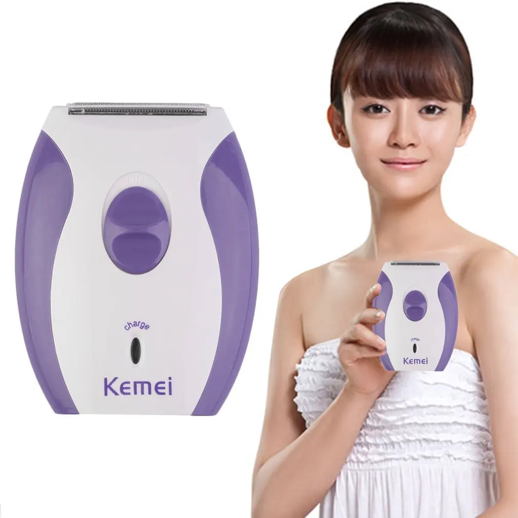 Women Lady Rechargeable Electric Skin Body Hair Removal Shaver Trimmer Clean Use FOR Bikini Body Face Underarm