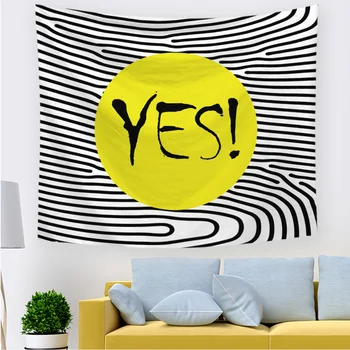 

Thickened Flannel Hanging Cloth Letter Printed Tapestry Beach Towel Simple Living Room Bedroom Wall Blanket Hip Decorative Cloth