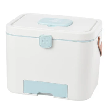 

First Aid Kit Storage Box, Household Medicine Box Medicine Cabinet Organiser Portable Storage Box with Lids