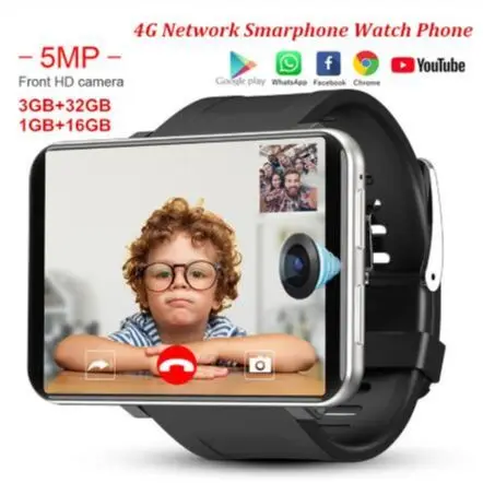 US $229.98 DM100 4G 286 Inch Screen Smart Watch Android 71 OS Phone 3 GB 32GB 5MP Camera 480640 Ips Screen 2700mah Battery Smartwatch