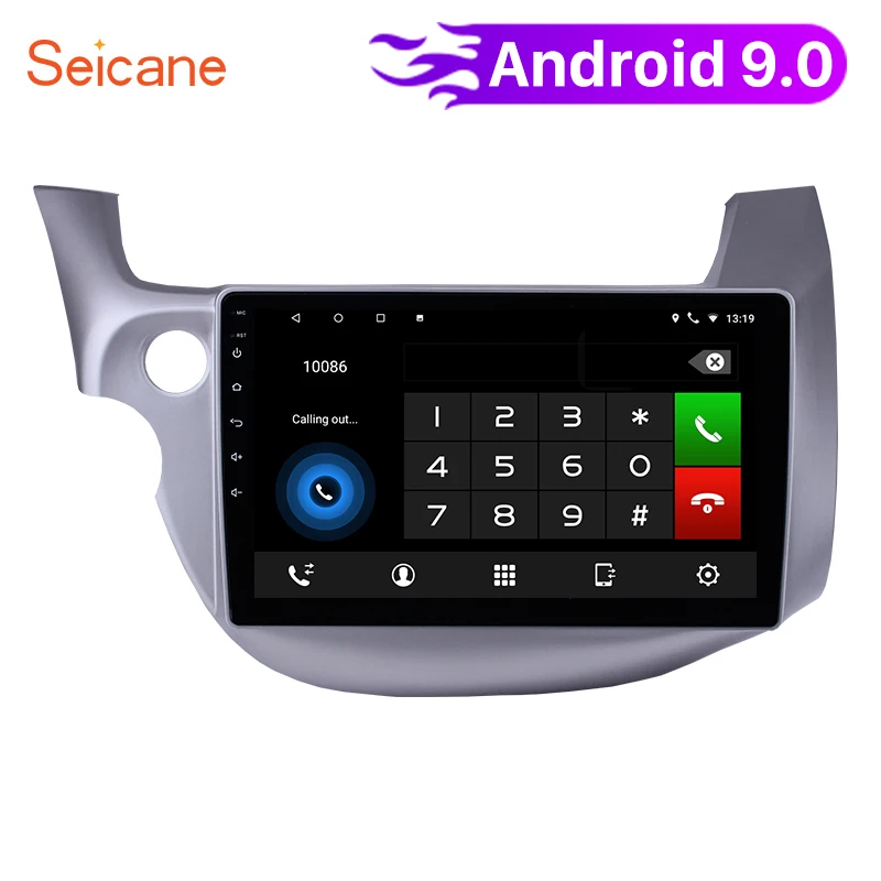 Seicane Android 9.0 10.1" 2Din HD Touchscreen GPS Multimedia Player Car Radio For 2007 2008 2009 2010 2011 2012 2013 Honda Fit