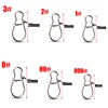 20pcs Fishing Connector pin Fast Clip Lock Snap Swivel Solid Rings Safety Snaps Fishing Hook Tool Stainless Steel Accessories ► Photo 2/6