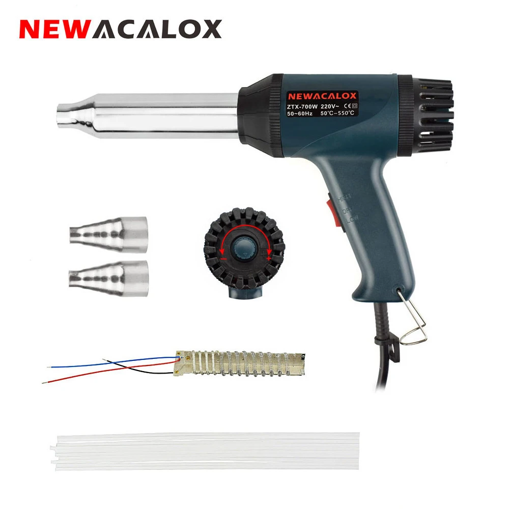 NEWACALOX ЕС вилка 700 Вт 220 В промышленный пластиковый сварочный фонарь Электрический