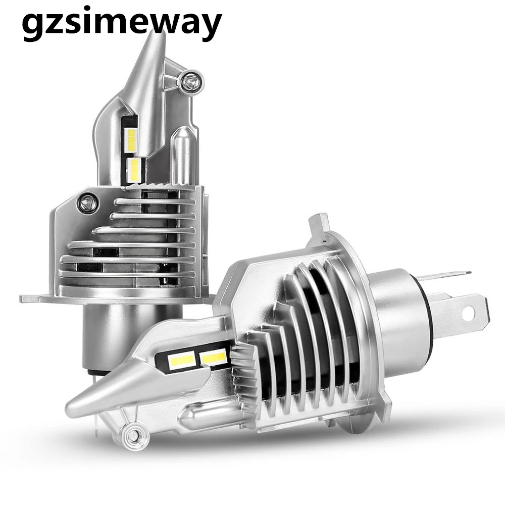 Gzsimeway Fighter Led Headlight H4 9003 Hb2 70w 12v 24v 6000k Faro Led