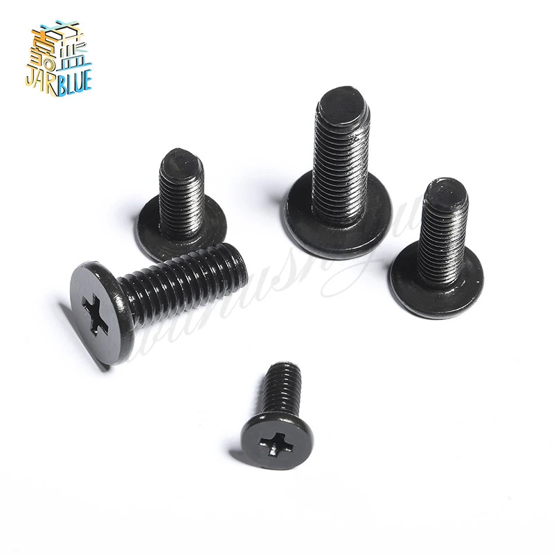 150/300pcs Cm 플랫 헤드 노트북 노트북 컴퓨터 나사 모바일 노트북 십자형 슬롯 크로스 매립 나사 키트
