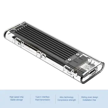 

VKTECH TCM2F-C3 NGFF to USB3.1 TYPE-C M.2 SSD Hard Disk Drive Enclosure Case Support 2TB SSD Disk Box