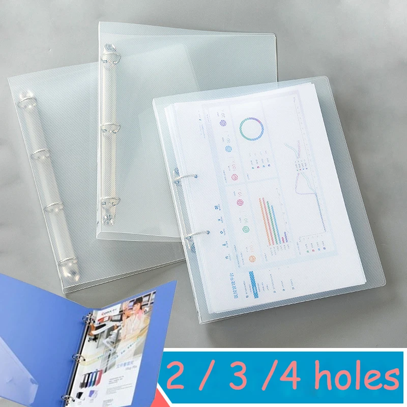 심플한 클래식 PP 투명 문서 바인더 A4, D자형 클립이 있는 폴더, 2 링, 3/4 링|case snoopy ...
