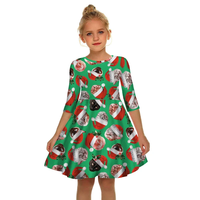 Платья для мамы и дочки; Рождественская одежда «Мама и я»; одежда для мамы и дочки с короткими рукавами; одинаковые комплекты для семьи