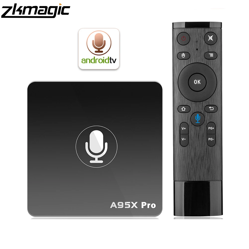 ТВ бокс android Google Play Smart Tv Box A95X Pro 2G 16G Android 7 1 Голосовое управление 2 4G WiFi PK H96MAX X96 4K HD 3D