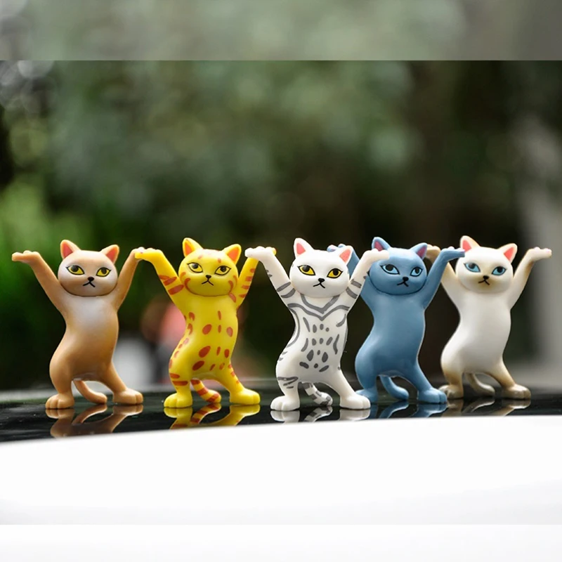 Cat bookshelf stand pen holder portable coffin cat doll pen holder dancing cat toy storage box desktop decoration home decoratio