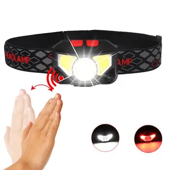 

6500K Motion Induction LED XPG+COB Headlamp with Battery Indicator