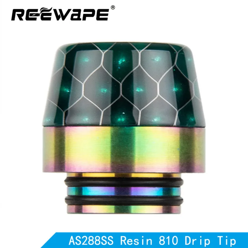 Reewape Смола 510 капельного наконечника случайный мундштук разноцветные Ecig советы для rda/rta
