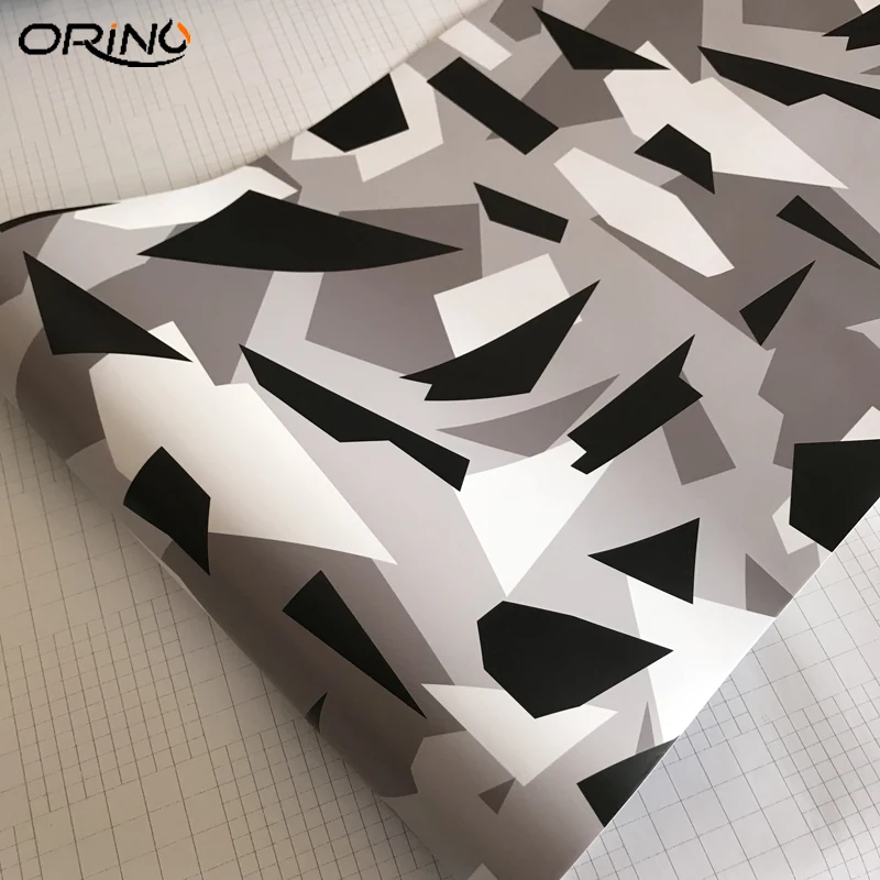 Black White Arctic Vinyl Film Sticker-2