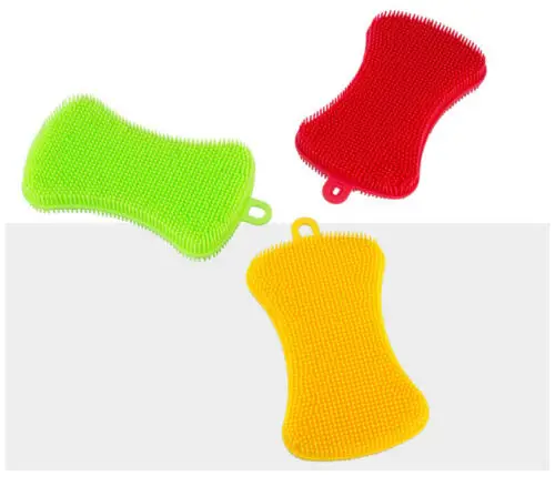 

Soap-Shaped Silicone Multi-functional Dishwashing Brush Kitchen Tableware Brush for Melon and Vegetable Cleaning Brushes