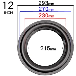 2 - Pack Universal Speaker Rubber Surround Edge for Woofer Repair (4 - 12 inch) (12 INCN)