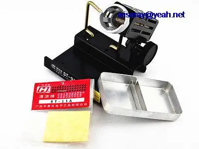 

DHL/EMS 10pcs Metal Solder wire Sponge Stations Soldering Iron Stand adjust the angle ST-91M-A8