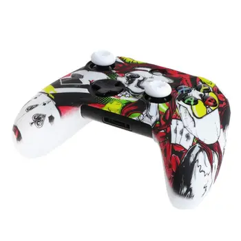 

Queen Pattern Silicone Gamepad Cover+2 Joystick for xbox one X S Controller H55F