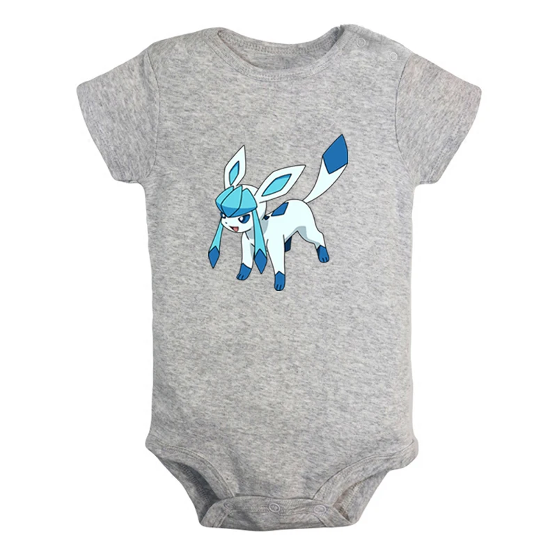 Милый покемон Espeon из анимационного сериала "Flareon Glaceon Jolteon для новорожденных, для маленьких мальчиков Комплекты для девочек спортивный костюм с принтом для малышей, спортивный костюм, гимнастический костюм, одежда