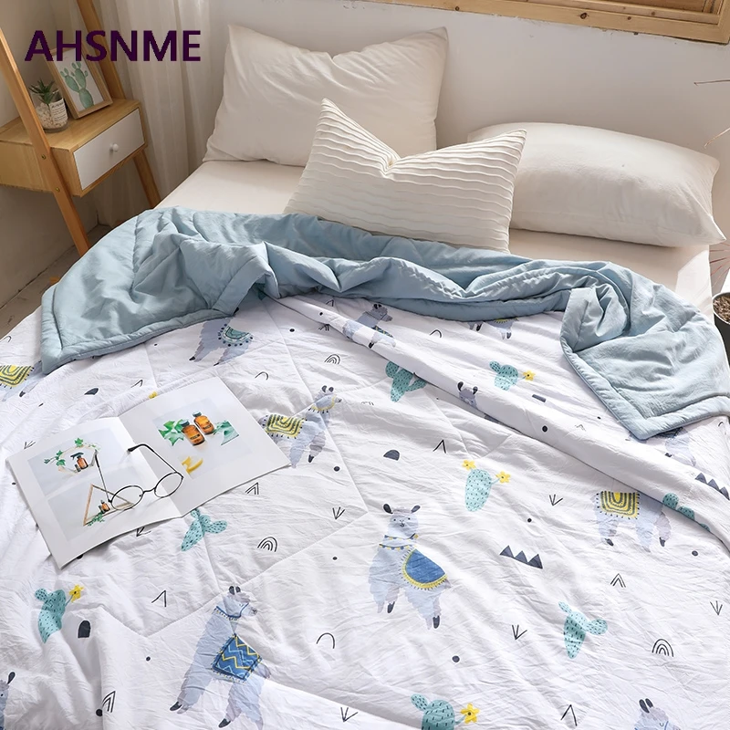AHSNME 150x200/200x230 см летнее стеганое одеяло из полиэфира, помытое Хлопковое одеяло, специальное изделие из морщин, очень мягкое, летнее, Осеннее