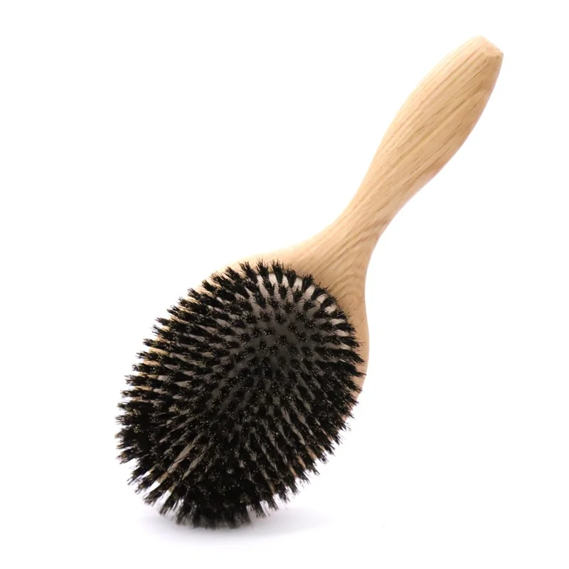OAKART Hand Brush Soft Bristle with Oiled Beech Wood Handle 14 Inch Long  (Brown)