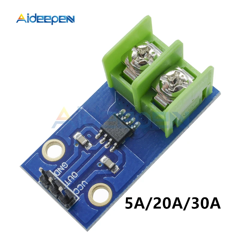 

DC 5V GY712-5A/20A/30A Current Sensor Module ACS712ELC IC Chip Replace ACS712 5A 20A 30A Hall Current Sensor Module For Arduino