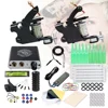 Beginner Complete Tattoo Kit 2 Machines Gun Set Power Supply Grips Body Art Tools Set Permanent Makeup Tattoo set ► Photo 2/6