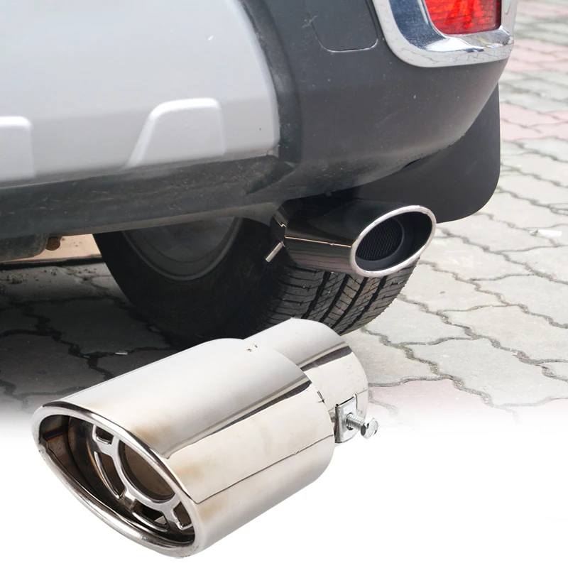 Exhaust Tail Car Tail Pipe Stainless Steel Muffler Tip Pipe Outlet Noise Reduction Diameter 66-86mm