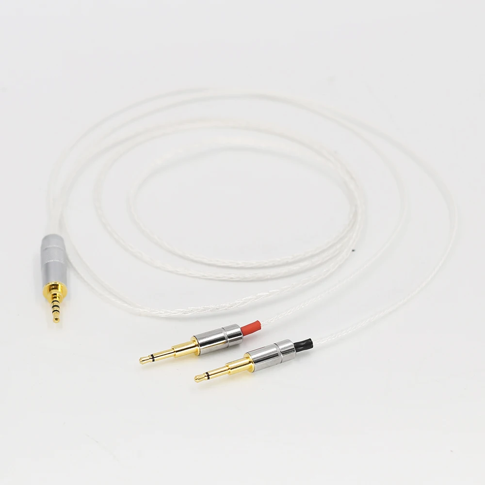 2 5mm 8core Silver Plated Headphone Upgrade Cable for HE1000 HE400S HE560 Oppo PM 1 PM 2