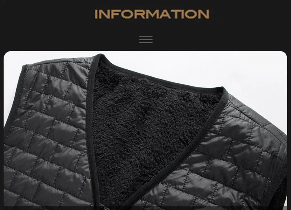 USB thermoelectric heating jacket heating vest winter warm outdoor plus fleece vest male outdoor washable heating vest 30D4 (5)
