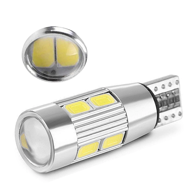 100x T10 светодиодный W5W автомобильный светильник Luces светодиодный Para Авто интерьерный купольный светильник s 194 10 SMD 5730 светодиодный Боковой габаритный фонарь