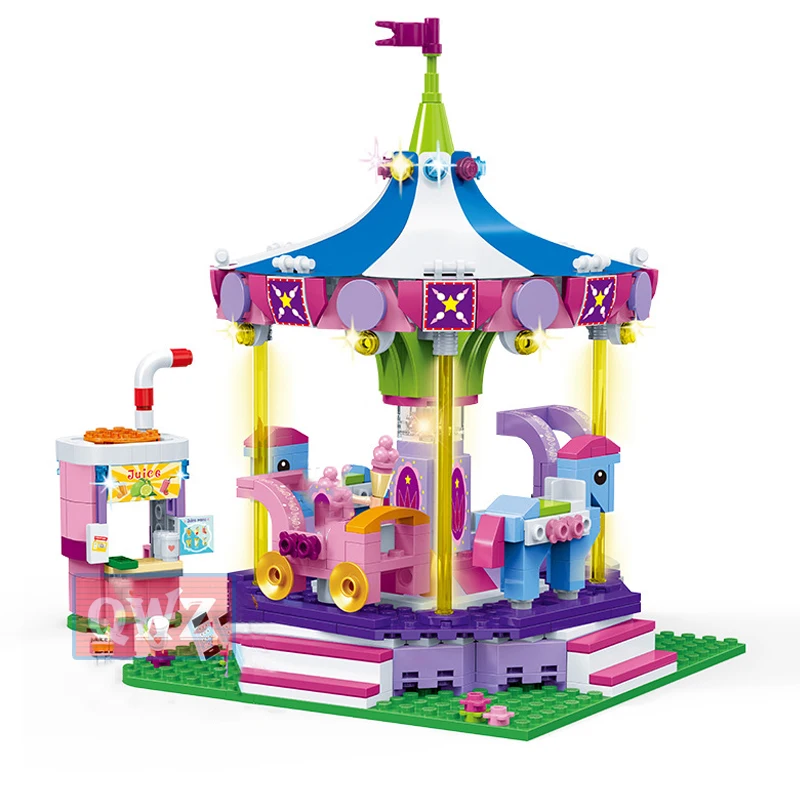 

NEW Legoingly Friends Series Amusement Park Ferris Wheel Model Building Blocks Bricks Playgame Toys For Children Girls Toy Gifts